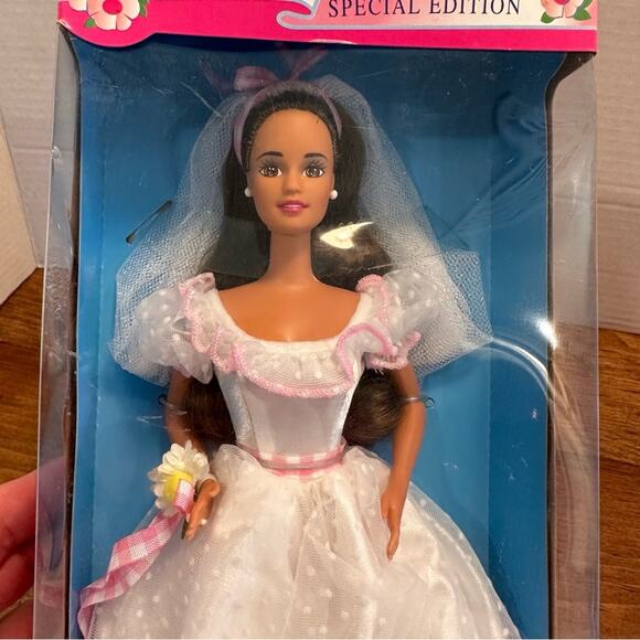 Vintage 1994 Barbie Country Bride Brunette Walmart Special Edition NRFB - Picture 9 of 9